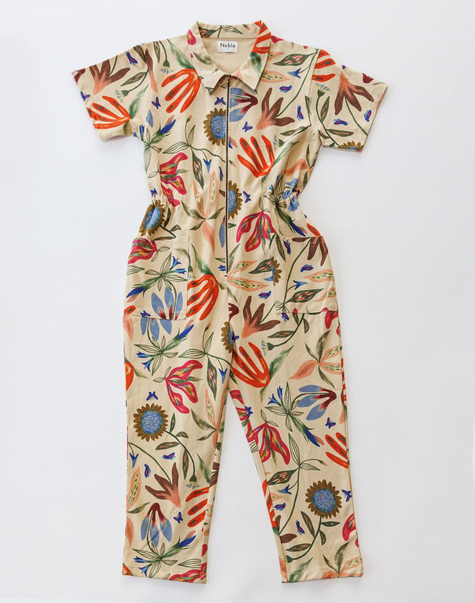 Utility Suit in Laura Burke Print