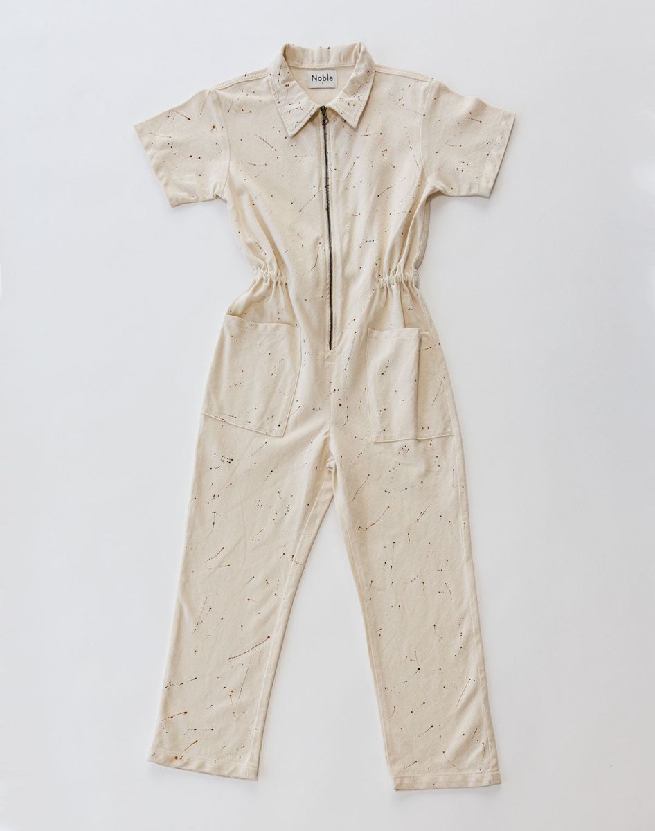 Utility Suit in Splatter Print