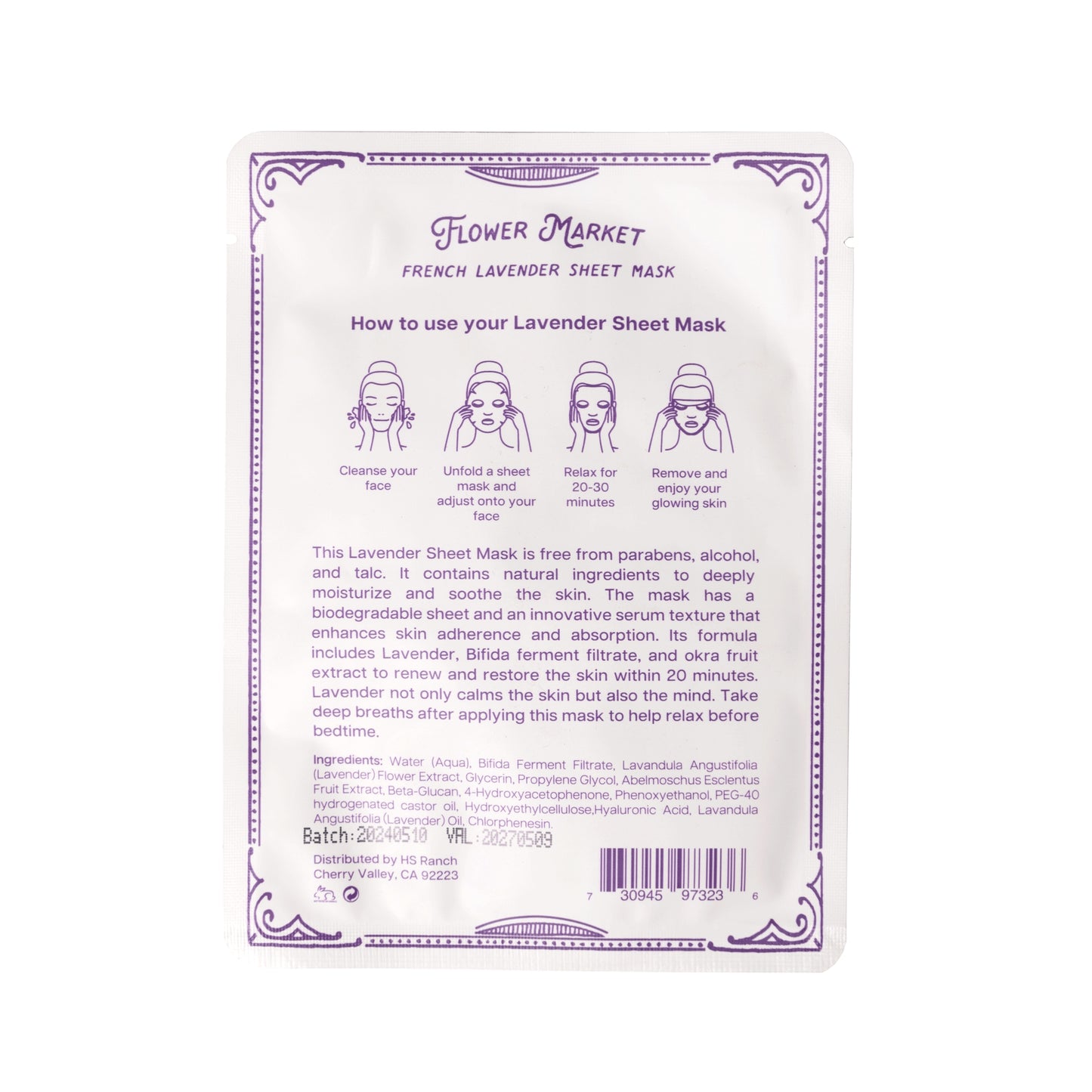 Lavender Sheet Mask