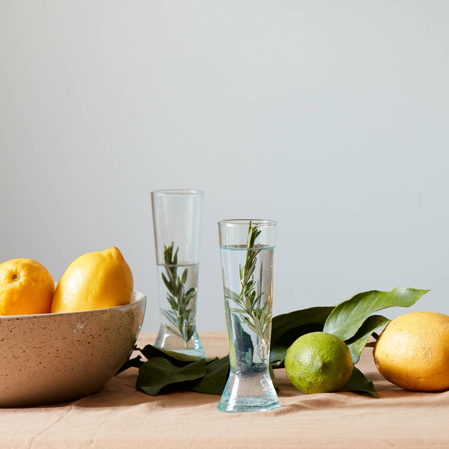 Enjoy your favorite champagne of choice in this sophisticated and elegant flute. Handblown in morocco using local recycled glass, giving these materials another life. champagne flute by saarde