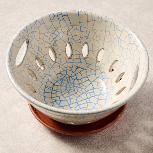 Ciya Blue Crackle Berry Bowl