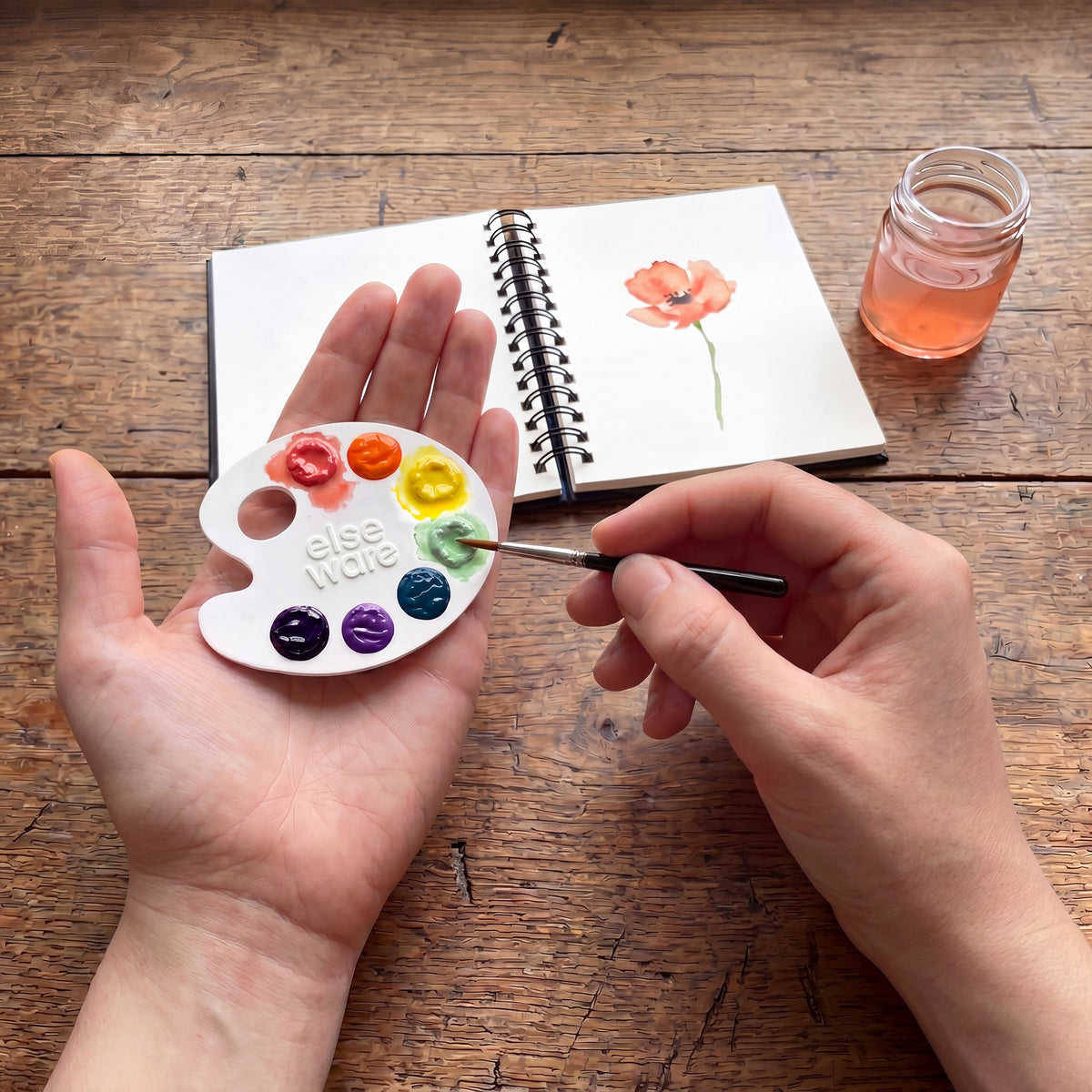Mini Watercolor Paper Palette