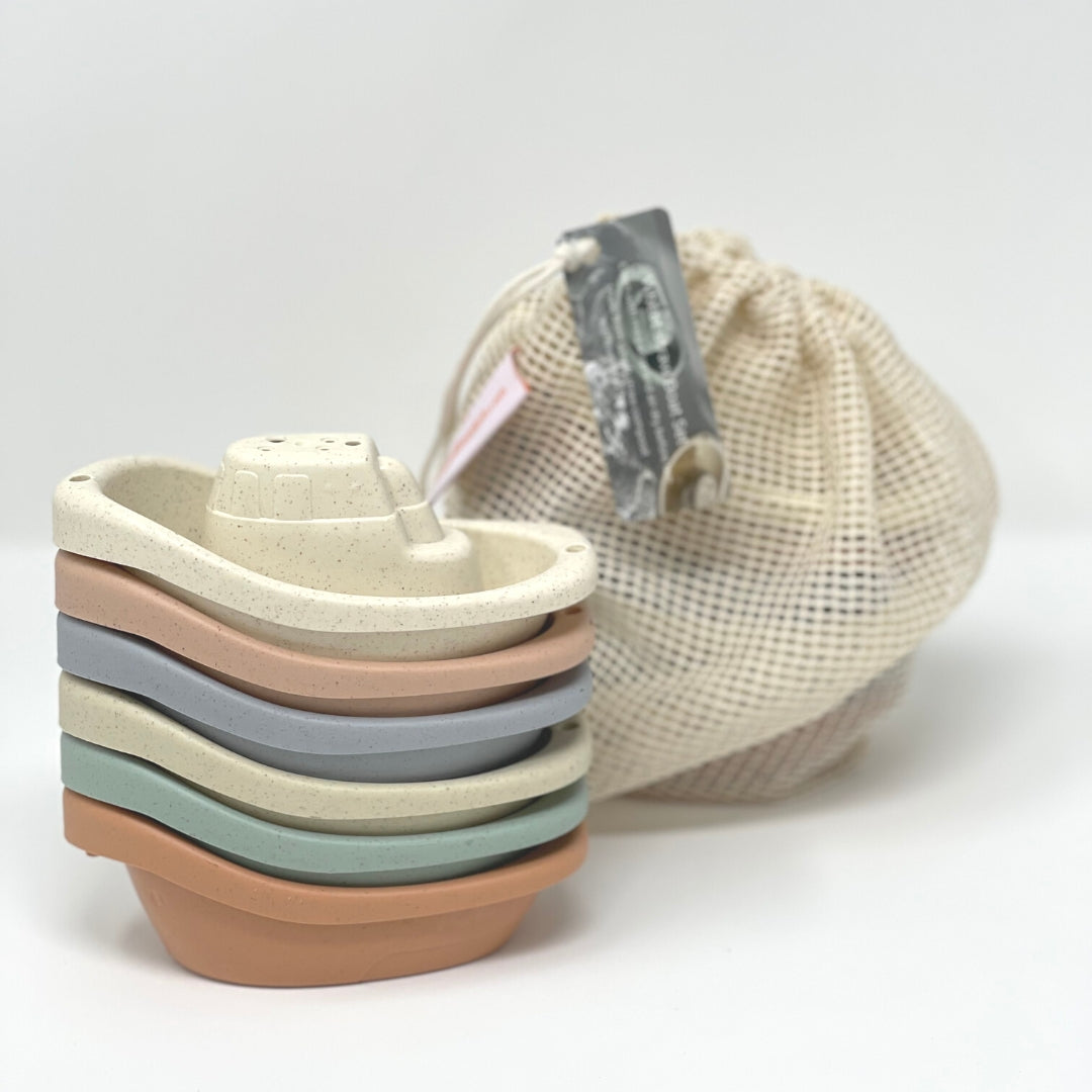 Wheat Straw Toy Boat Set
