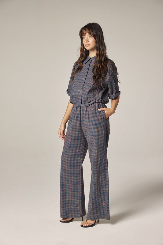 Elastic Palazzo Pants