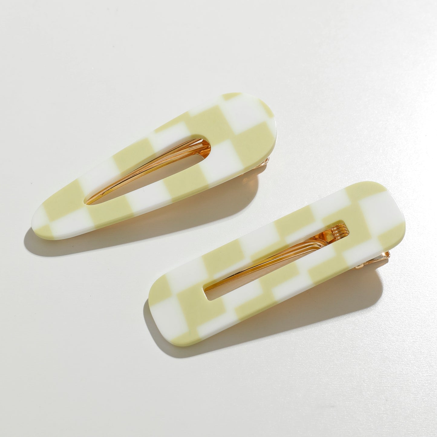 Gemma Green Hair Barrette Set
