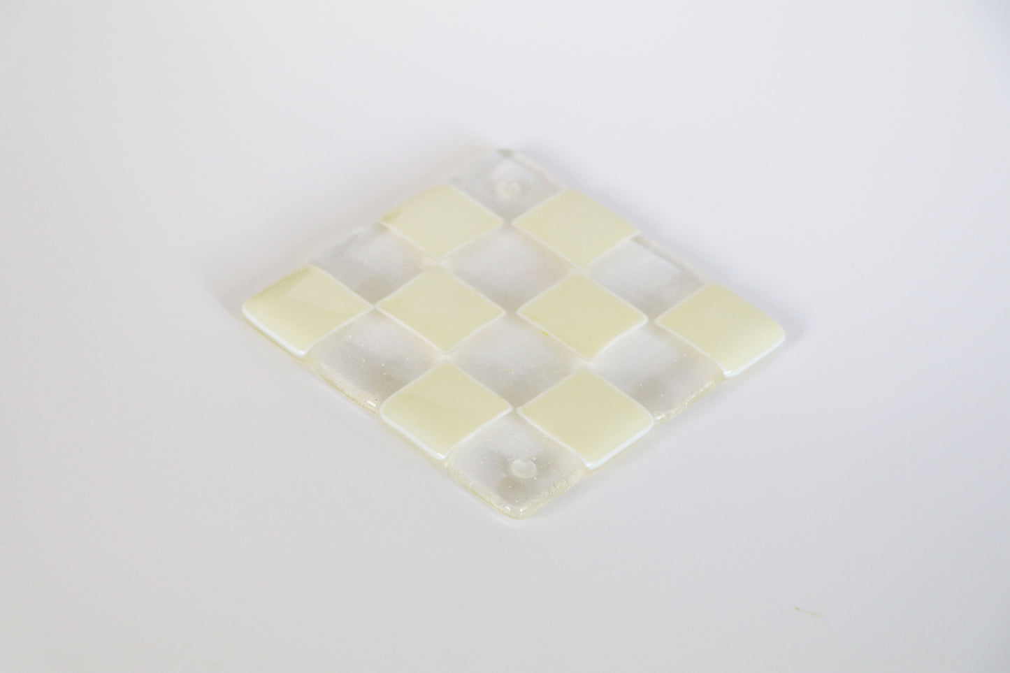 Glass Checker Coaster