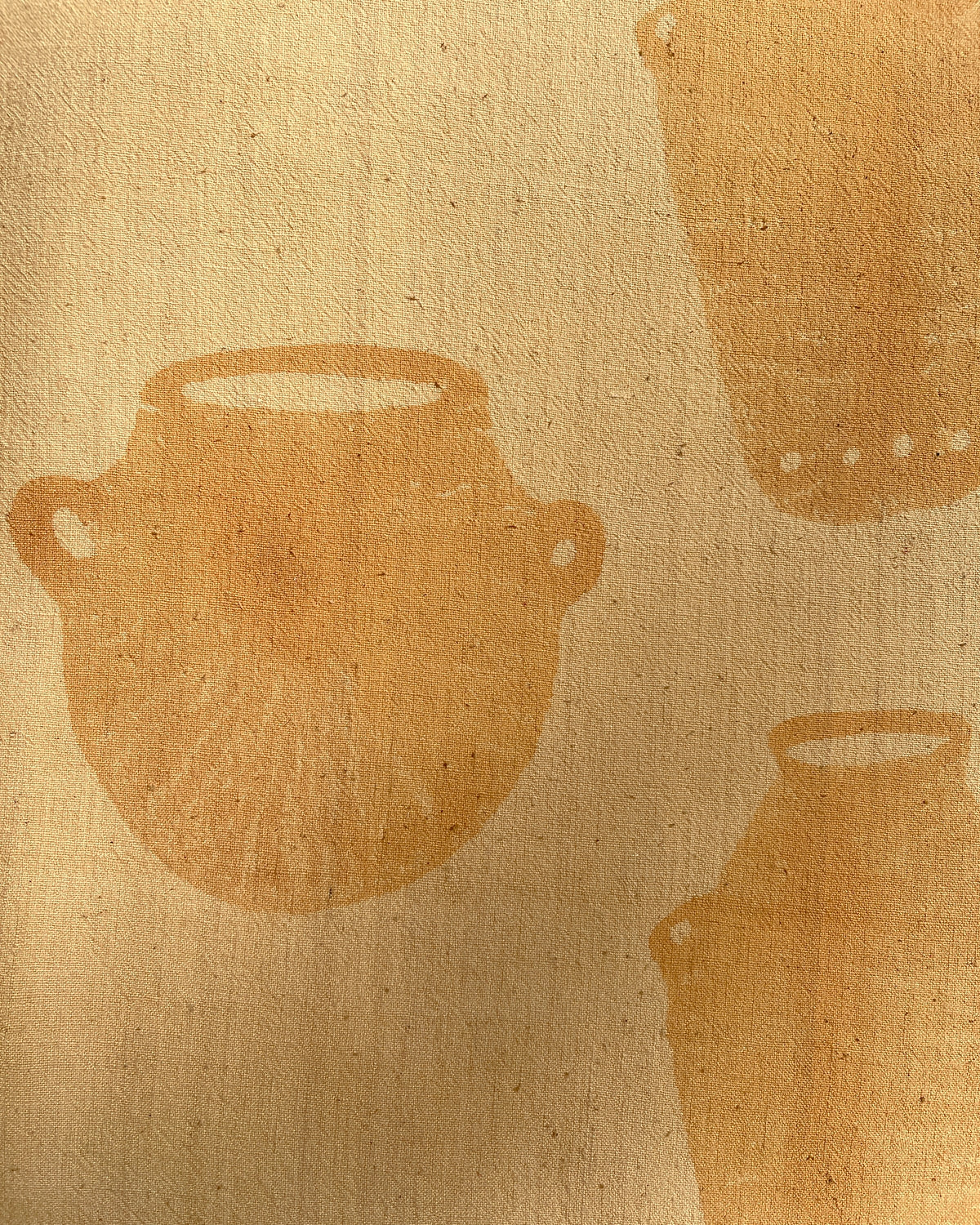 Jugs Block Print Textile Art