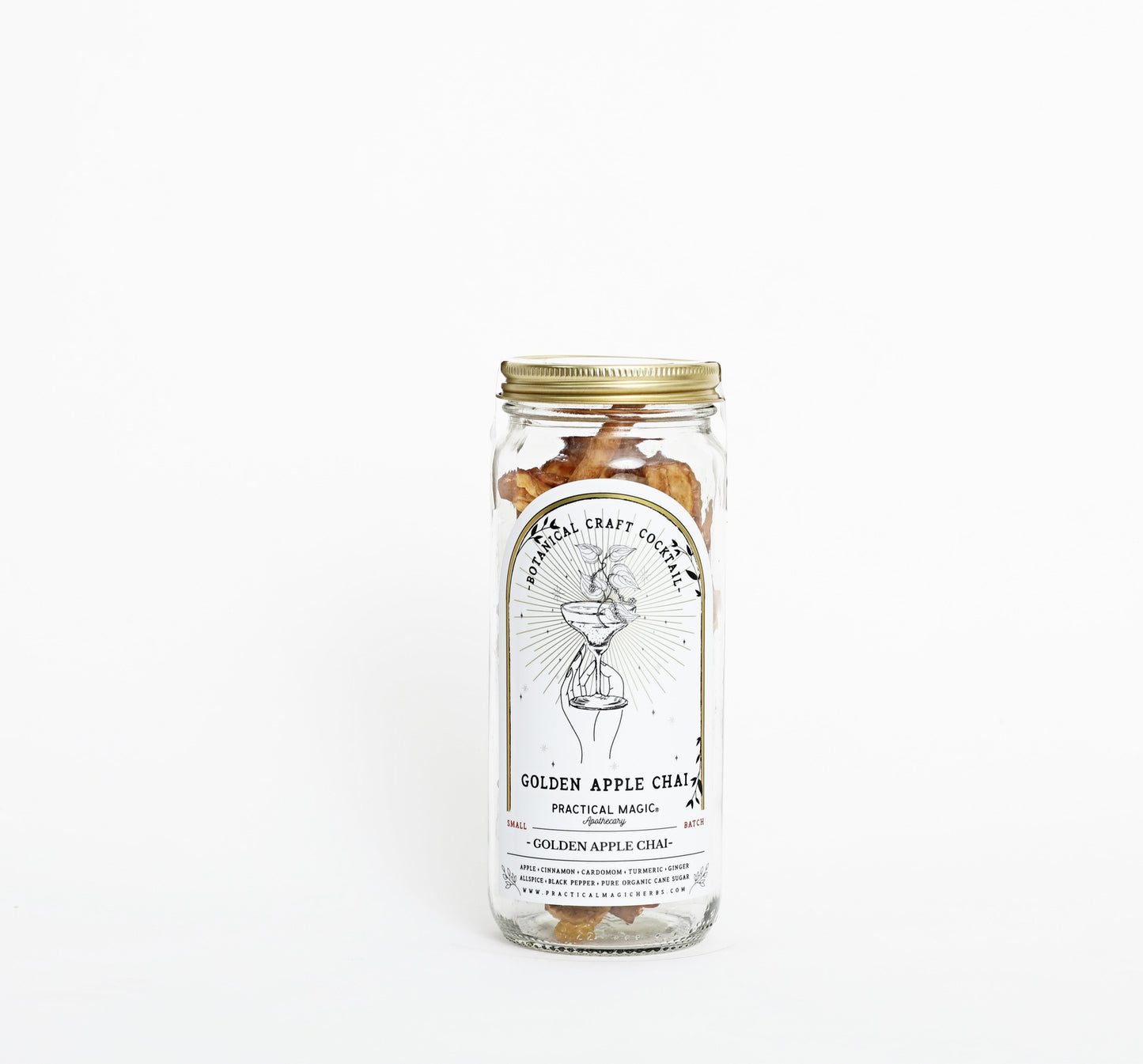Apples, Cinnamon, Turmeric, Ginger, and Cardamom merge magically to create a cocktail that is as comforting as your favorite warm fuzzy sweater. Plus, these herbs also are anti-inflammatory so maybe less of a hangover too? Ha!