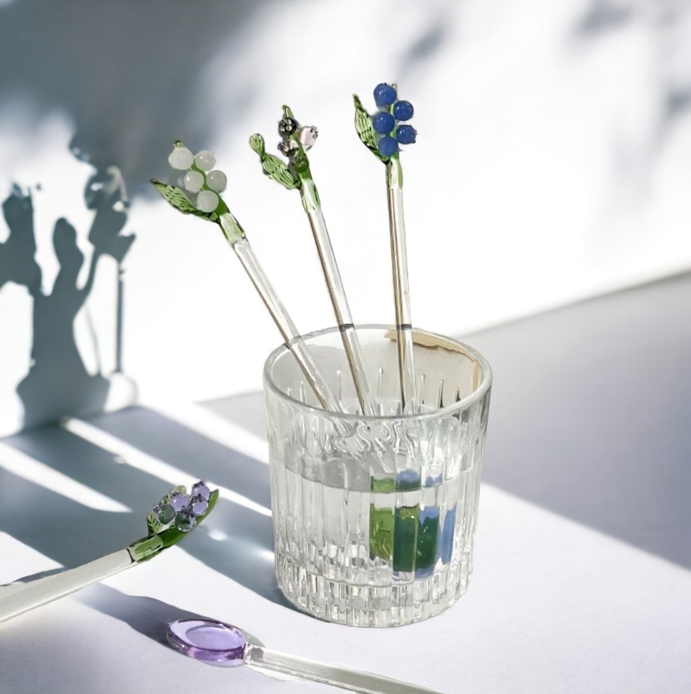 Flower Glass Stirring Spoon