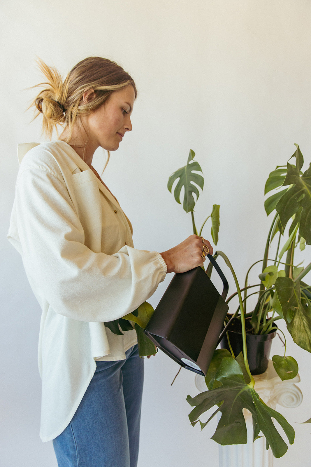 100% raw silk button up blouse made sustainably in B.C., Canada.