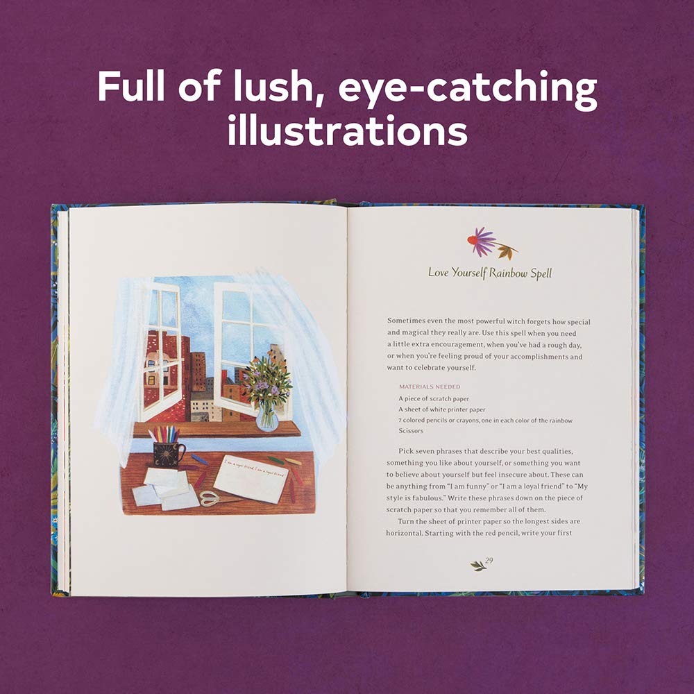 An enchanting compendium of playful spells, potions, and activities for kids 8 to 12 years old as well as teens seeking a first book of magick. The Little Witch's Book of Spells harnesses magic and the imagination to help kids feel powerful, tap into creative energy, and practice self-love.