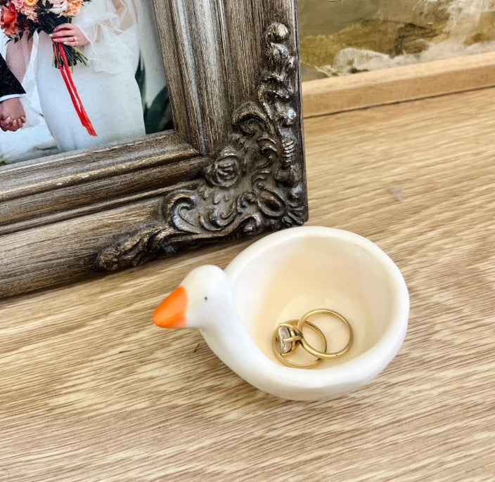 Ceramic Silly Goose Figurine