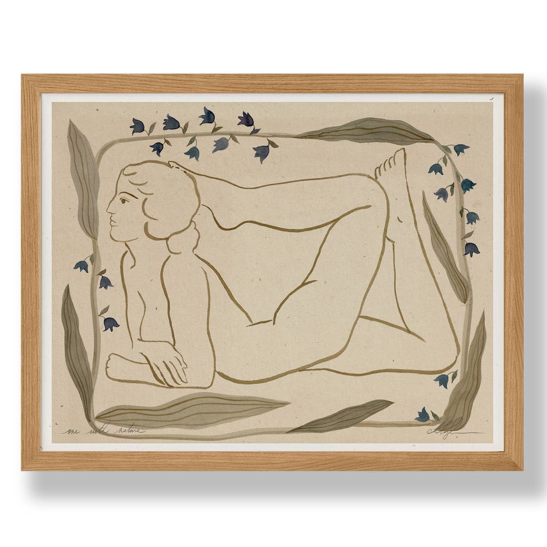 One With Nature by Coco Shalom. Prints are made with 100% recycled paper, containing 30% post consumer waste, produced with 100% green power and 0% BS.