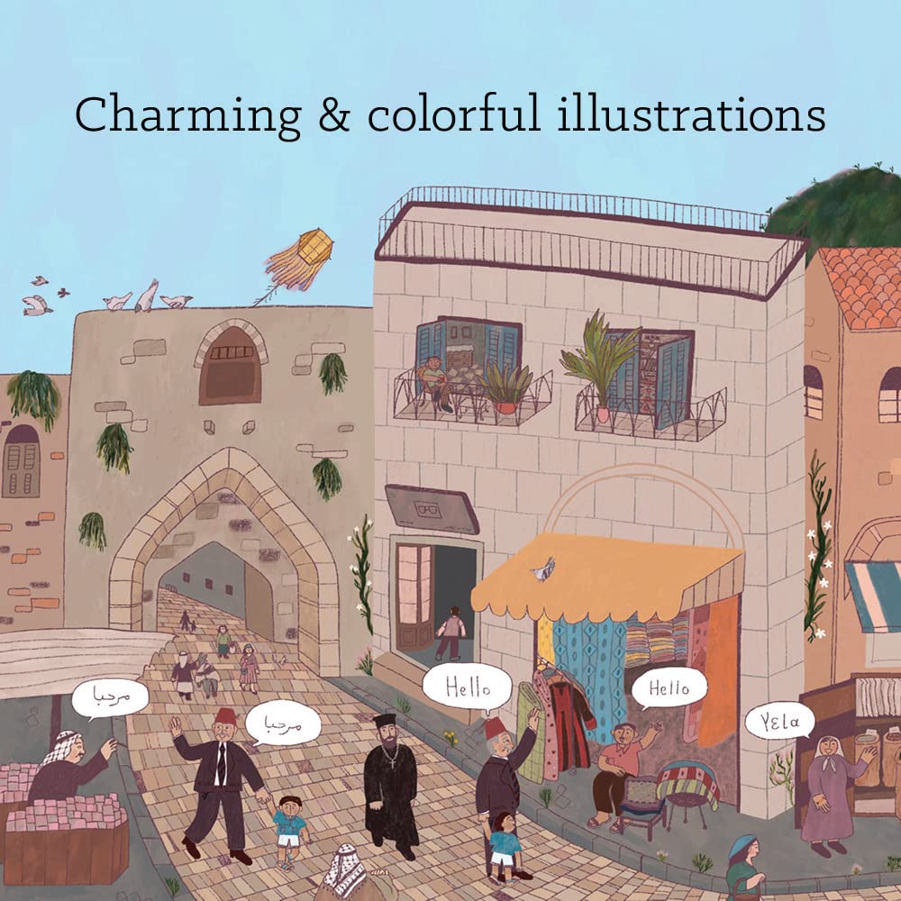 A Palestinian family celebrates the stories of their homeland in this moving autobiographical picture book debut by Hannah Moushabeck. With heartfelt illustrations by Reem Madooh, this story is a love letter to home, to family, and to the persisting hope of people that transcends borders.