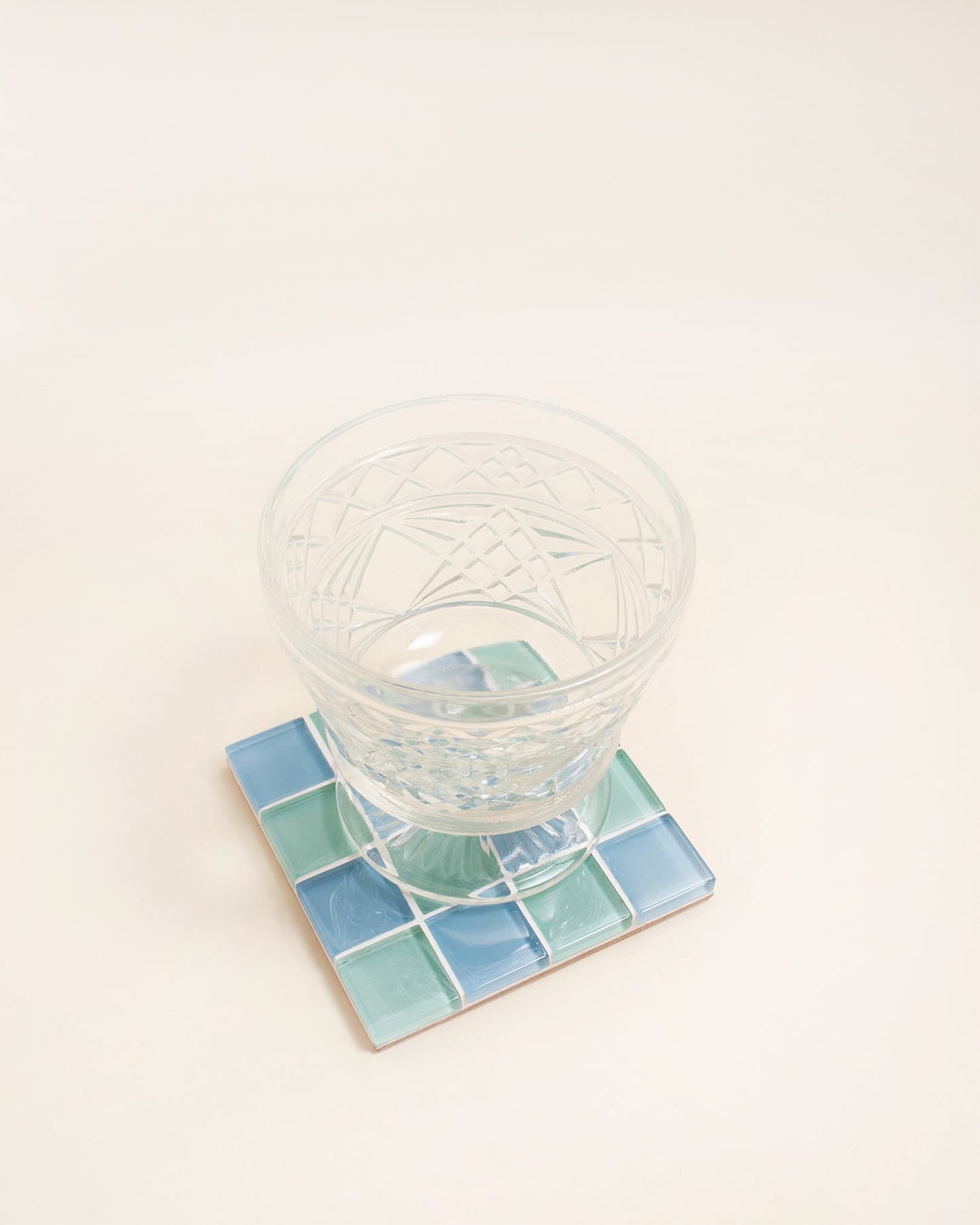 Handcrafted coasters made with high quality glass tiles. They don't just have to be a coaster though, use them for whatever your heart desires honestly. They're just dreamy little pops of color for your space!