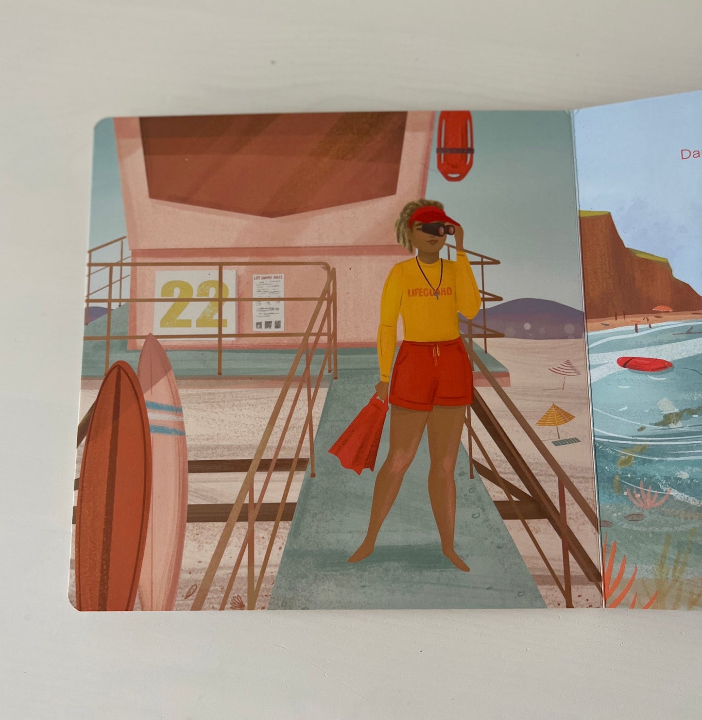 Experience a day at the beach through the eyes of a small child. Observe the friendship and love of sport displayed by everyday female athletes. This 8x8 inch board book was created in Vancouver BC and Encinitas CA. Perfect gift for beach lovers, new moms, baby showers or the little athlete in your life.