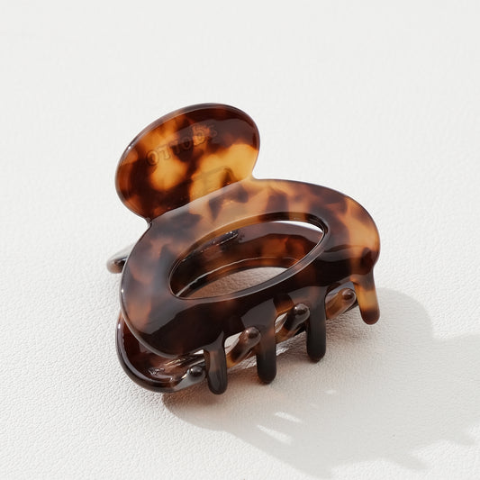 Deep Tortoise Mini Claw Clip