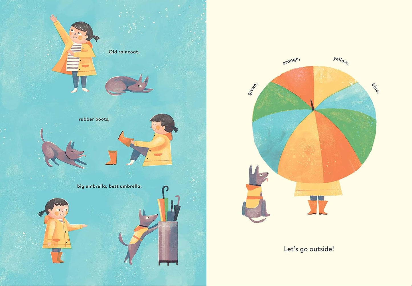 A picture book celebrating all the reasons to love the rain! Flowers bloom in the garden. Umbrellas bloom on the streets. There are puddles for jumping and, later, a cozy home for hot chocolate and books. From international acclaimed writer Kyo Maclear and printmaker Chris Turnham