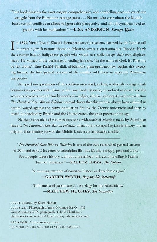 The Hundred Years' War on Palestine