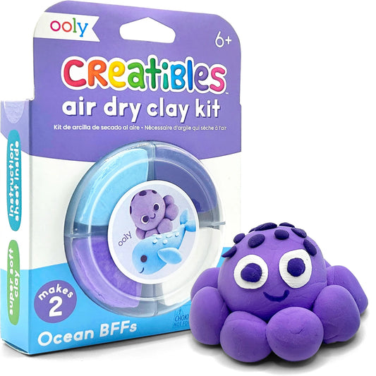 This air dry clay is non-toxic and super soft, making it easy to manipulate and shape. Includes instruction sheet to make 2 characters!