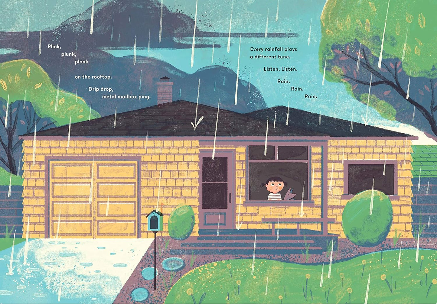 A picture book celebrating all the reasons to love the rain! Flowers bloom in the garden. Umbrellas bloom on the streets. There are puddles for jumping and, later, a cozy home for hot chocolate and books. From international acclaimed writer Kyo Maclear and printmaker Chris Turnham
