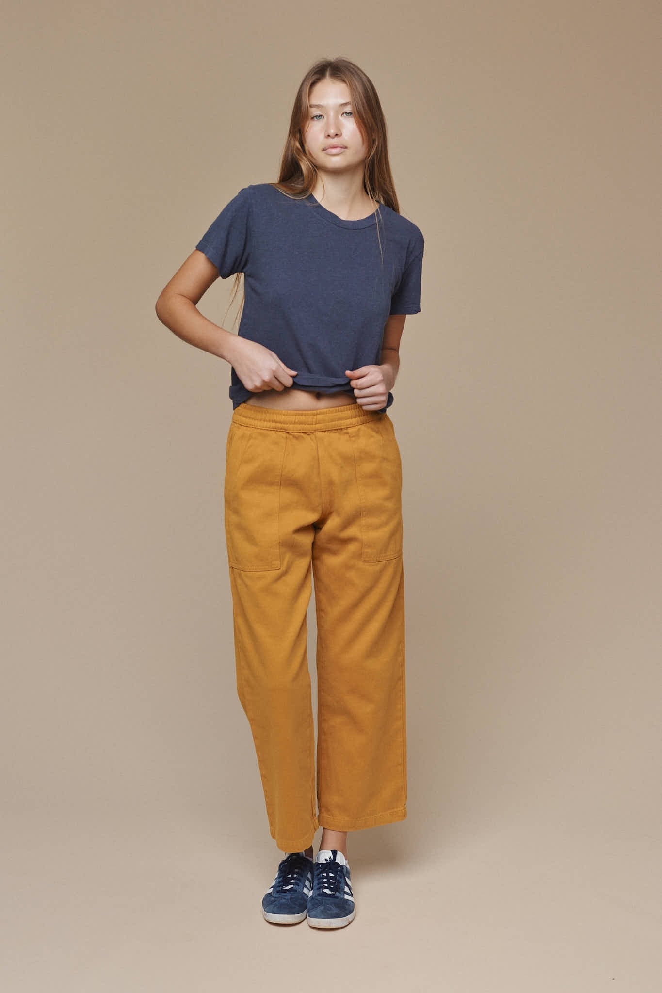 Jungmaven hemp and cotton twill ocean pants sustainably made in Los Angeles.