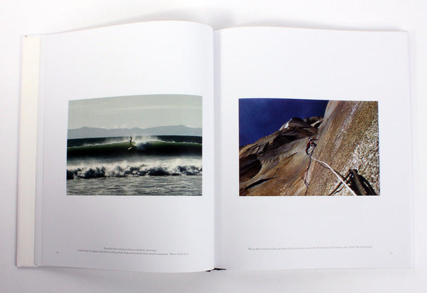 The story told by the photographs in California Surfing and Climbing in the Fifties takes place against the larger backdrop of postwar America: Truman and Eisenhower, the Korean War, the Cold War and the Red Scare.