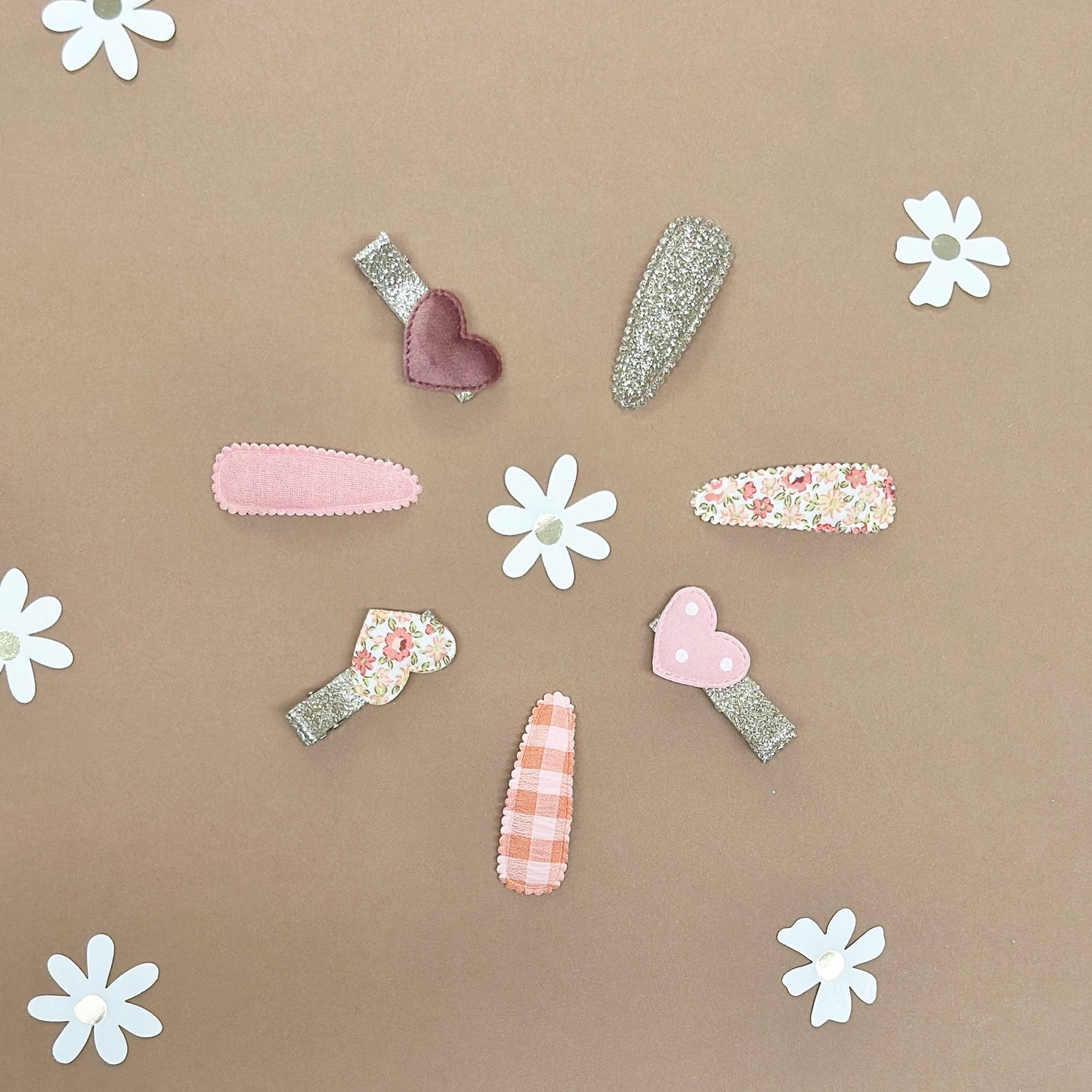 Heart Bar Hair Clips