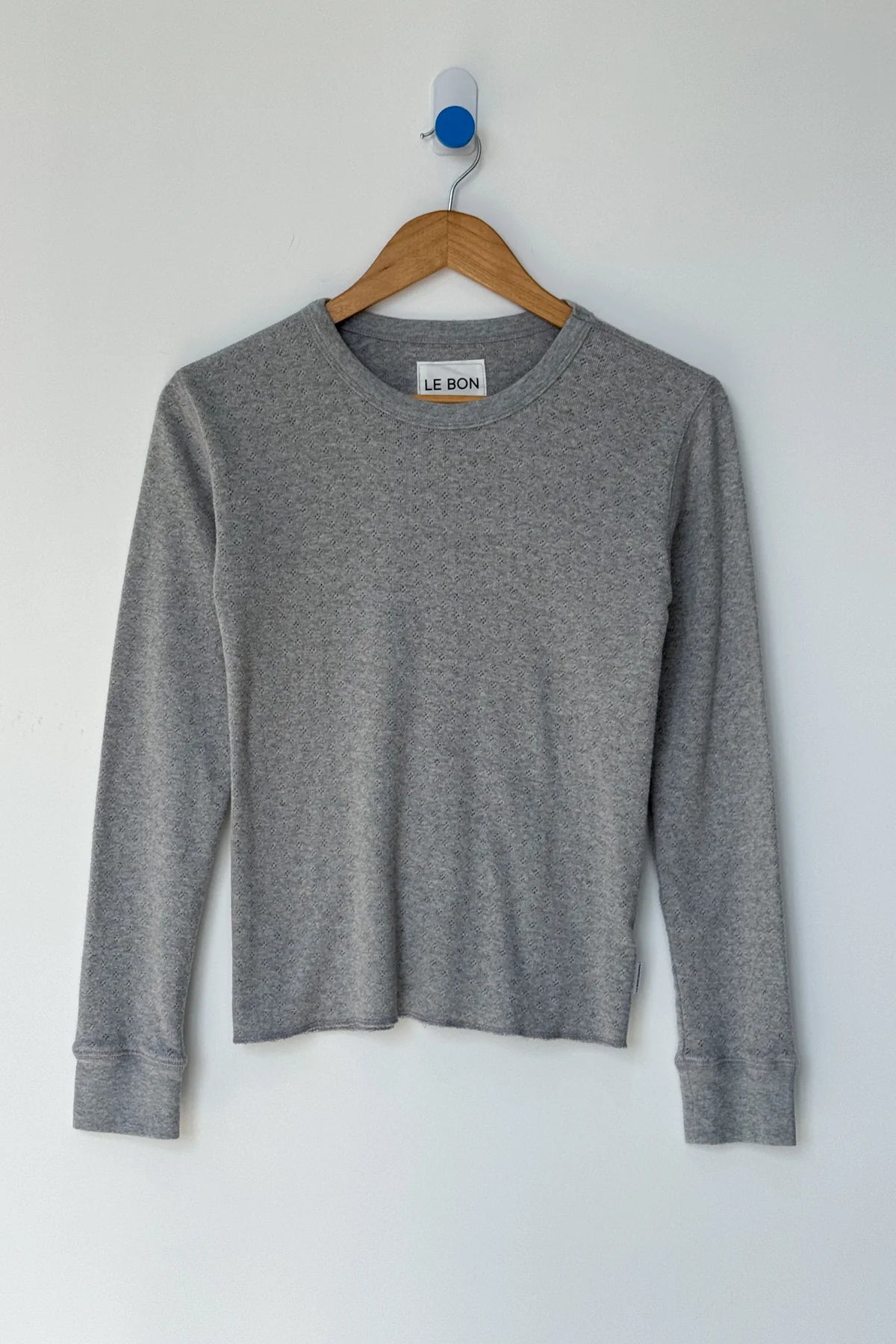 Pointelle Fundamental Long Sleeve Shirt