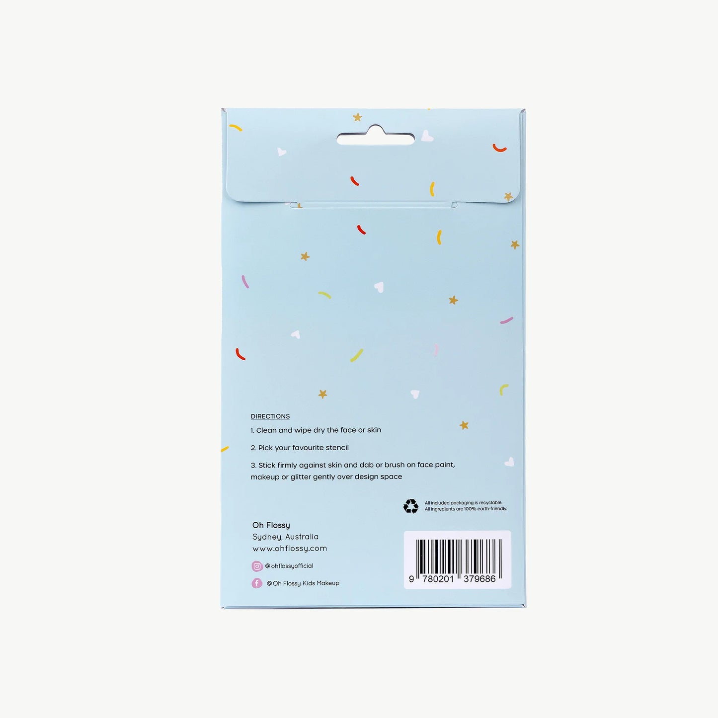 Adhesive Face Paint & Stencils