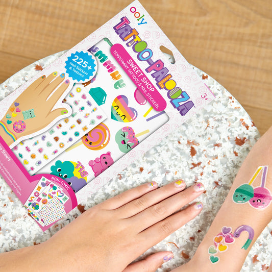 Temporary Tattoos & Nail Stickers Set