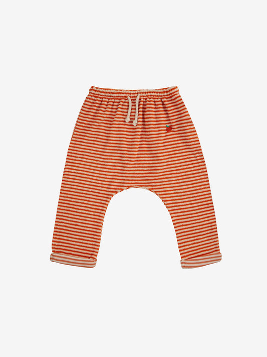 Bobo Choses Orange Stripes Terry Harlem Pants.