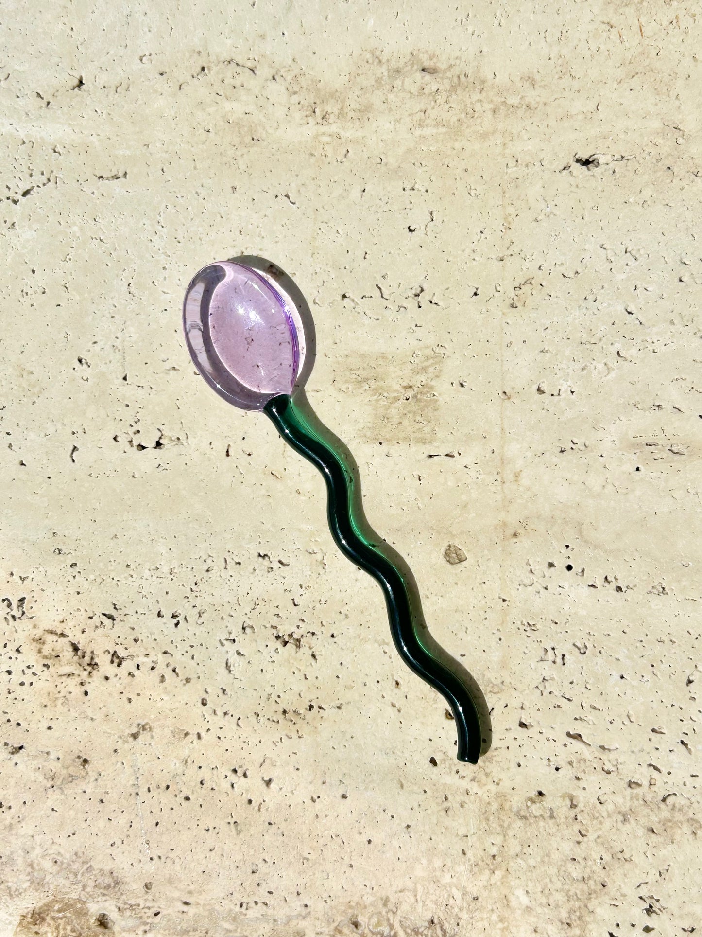 Squiggle Glass Stirring Spoon