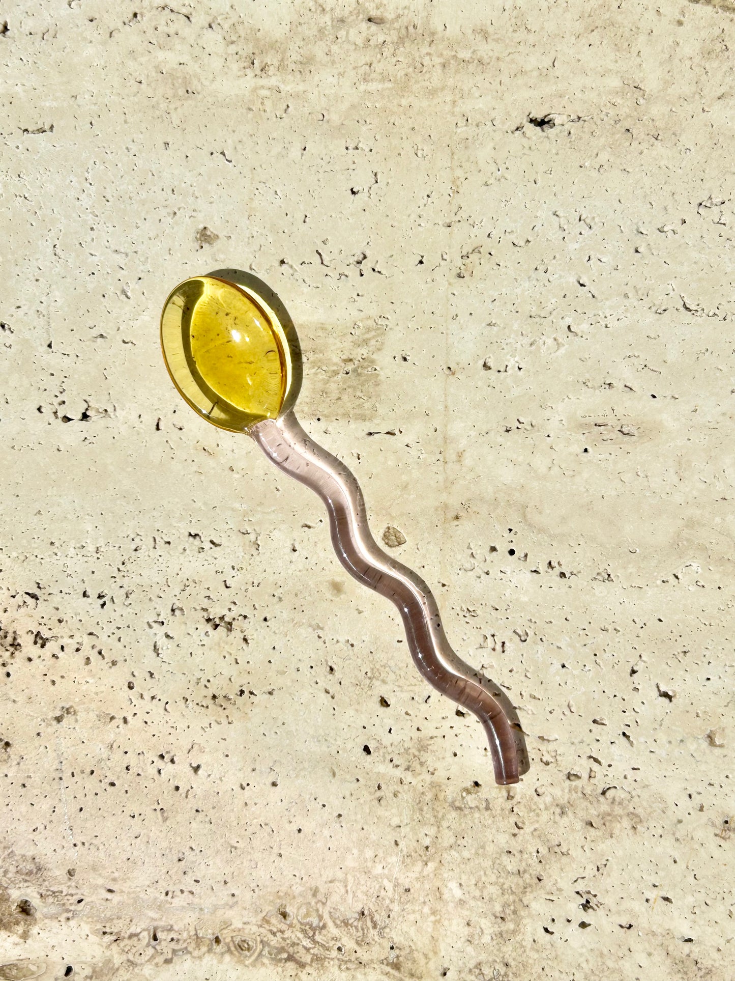 Squiggle Glass Stirring Spoon