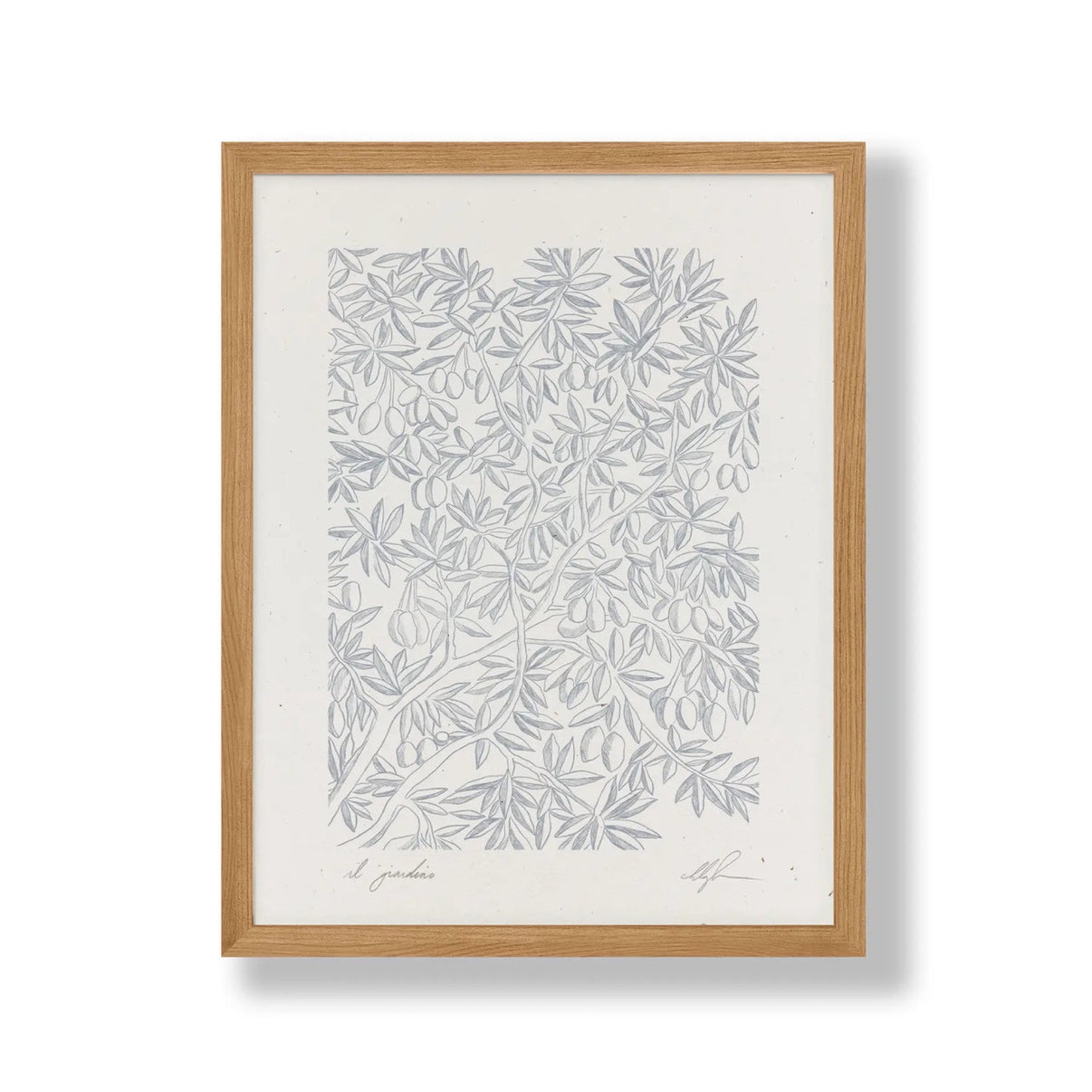 Il Giardino by Coco Shalom. Prints are made with 100% recycled paper, containing 30% post consumer waste, produced with 100% green power and 0% BS