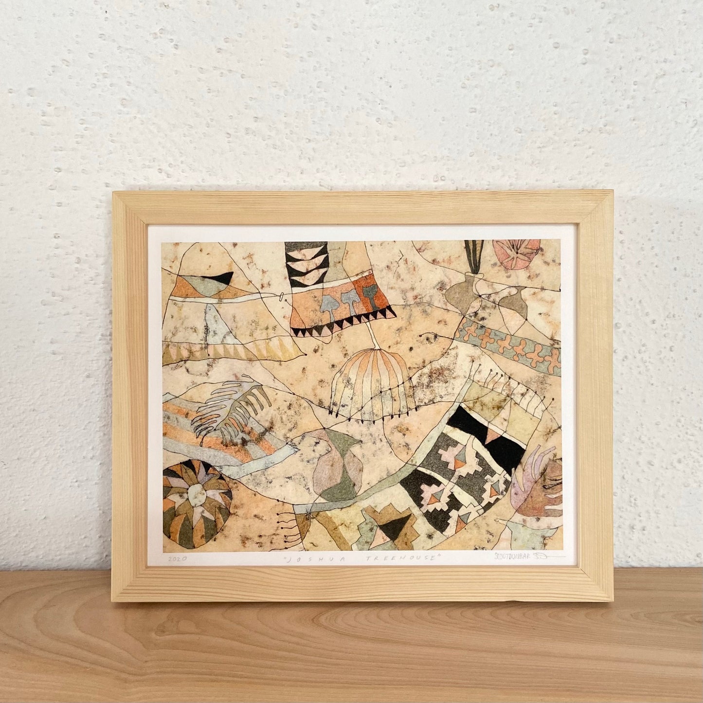 11x14 Joshua Tree House Print by Scout Dunbar. Made with pigment ink on textured archival cotton rag paper. Signed, titled, and dated.