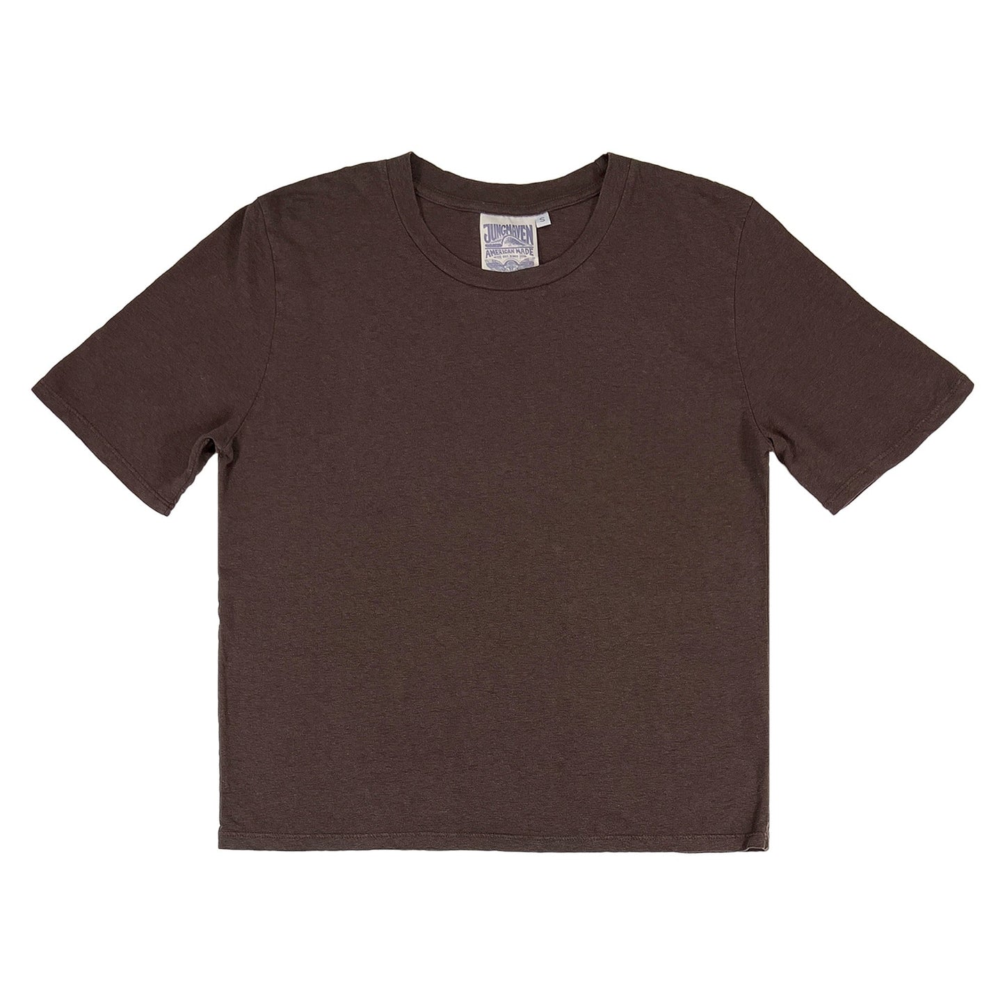 A classic, easy crop top that goes with anything and everything. Loose fitting, super soft hemp and organic cotton, we're sure it'll become a staple in your wardrobe! Sustainably made in Los Angeles.