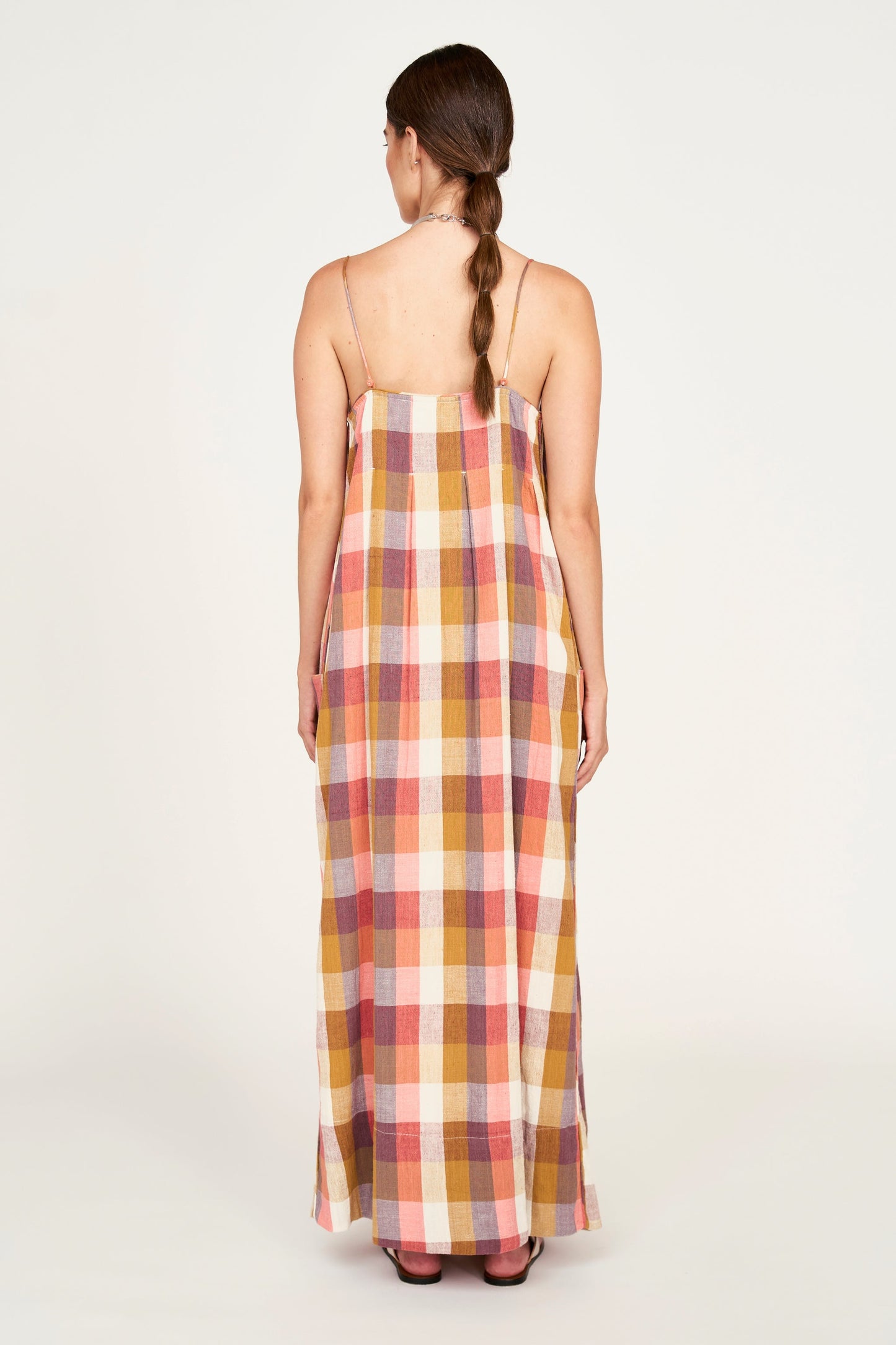 Zuma Dress in Sunset Plaid