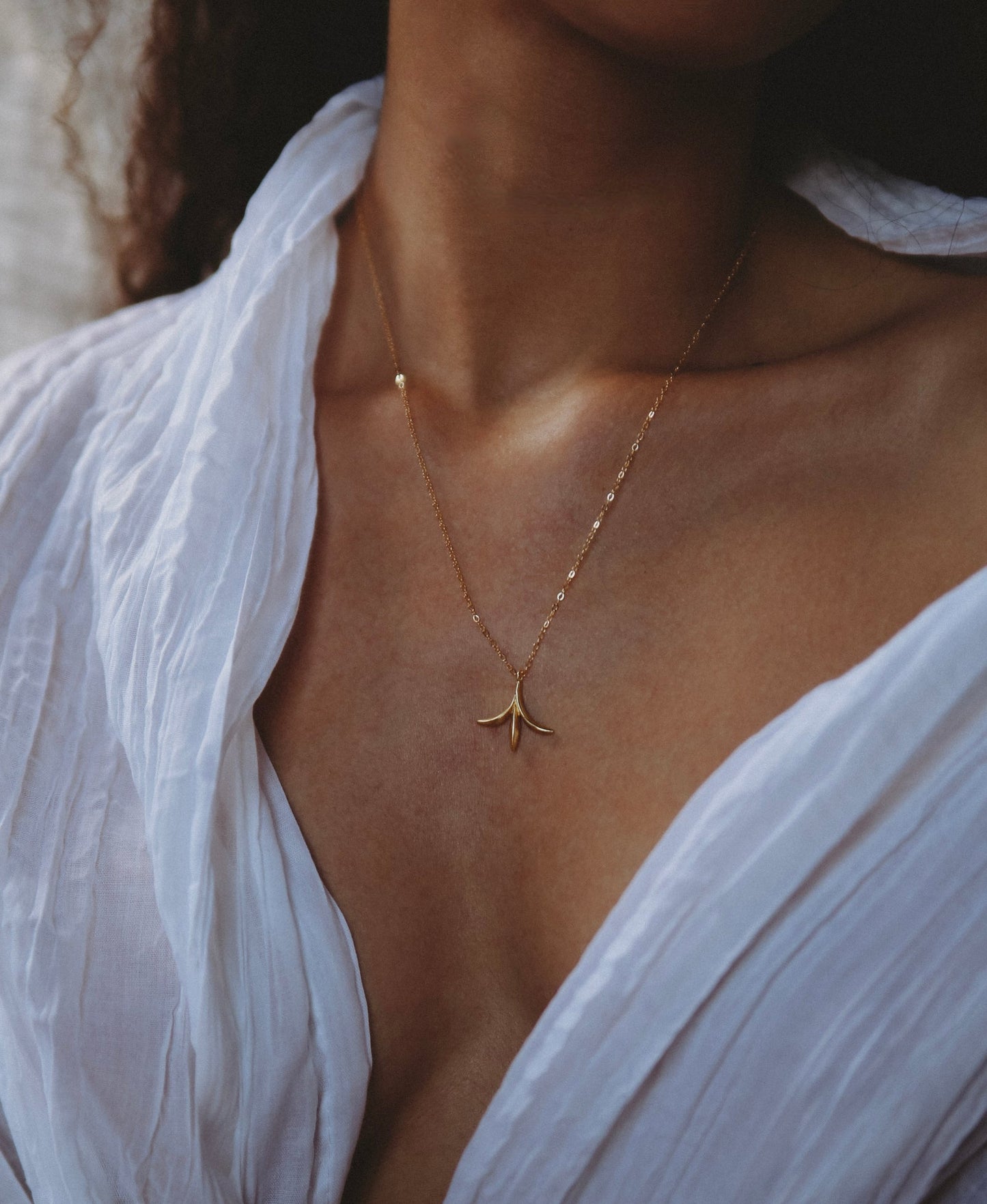 Delicate botanical enchanted pendant inspired by forest folklore and the seeds of the Calocedrus decurrens - California Incense Cedar tree. Handmade in the Santa Cruz Mountains.