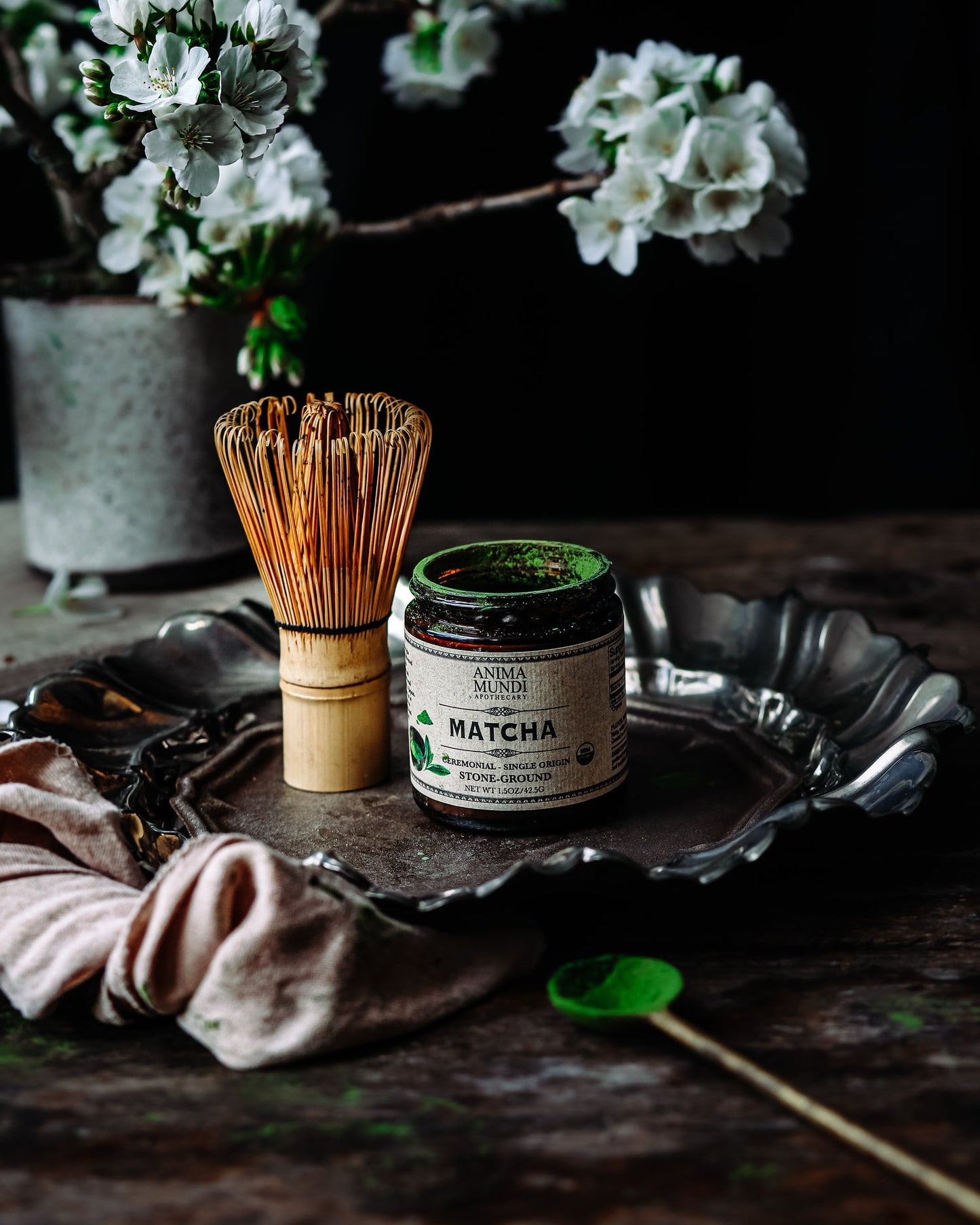 Anima Mundi's ceremonial grade Matcha is carefully crafted in small batches on a regenerative and sustainable 4th generation family farm. What sets this Matcha apart is its pure and pristine nature, a testament to our dedication to organic farming practices and traditional processes.