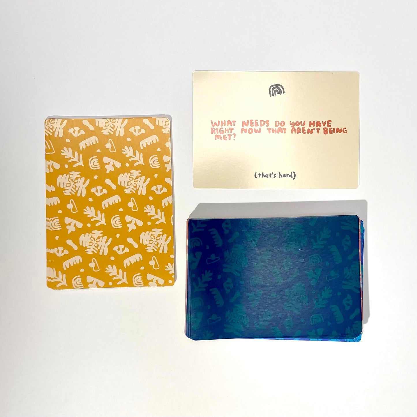 This relationship deck has 52 prompts for getting to know your romantic partner on a whole new level. From understanding the basics of who they are (who are they, really?!) to leaning into the tough stuff and coming back into each other's arms, our cards ask the tender questions, so you don't have to do it alone.