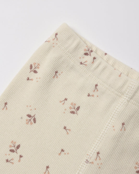 Floral Ribbed Tee + Legging Set