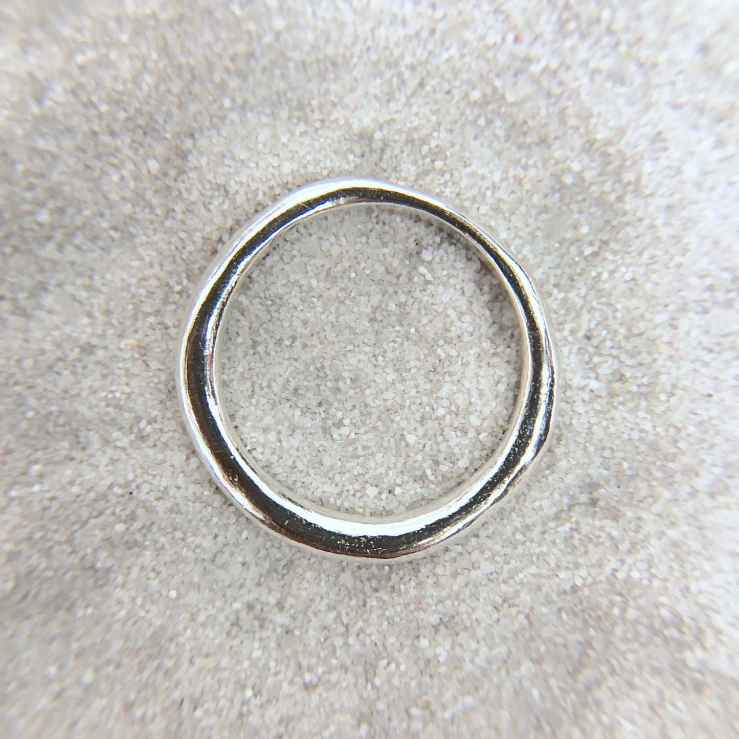 tidal ring by amanda hunt / A simple organic stacking ring inspired by the rising & falling, ebbing & flowing of the ocean tides. Available in sterling silver in a variety of sizes. A beautiful every day piece.