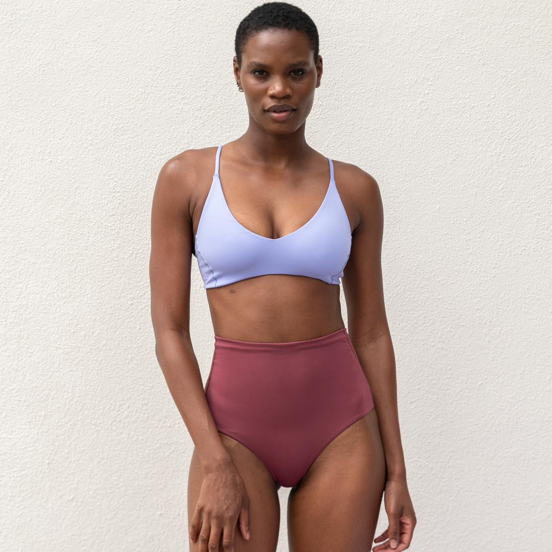 Dive in - these lux bottoms hug you in, while still showing just enough cheek to turn heads. A high waisted swimsuit bottom with a medium cut leg and medium bum coverage. One of Left on Friday's best selling bottoms, for good reason, with its insanely soft, smoothing coverage fabric.