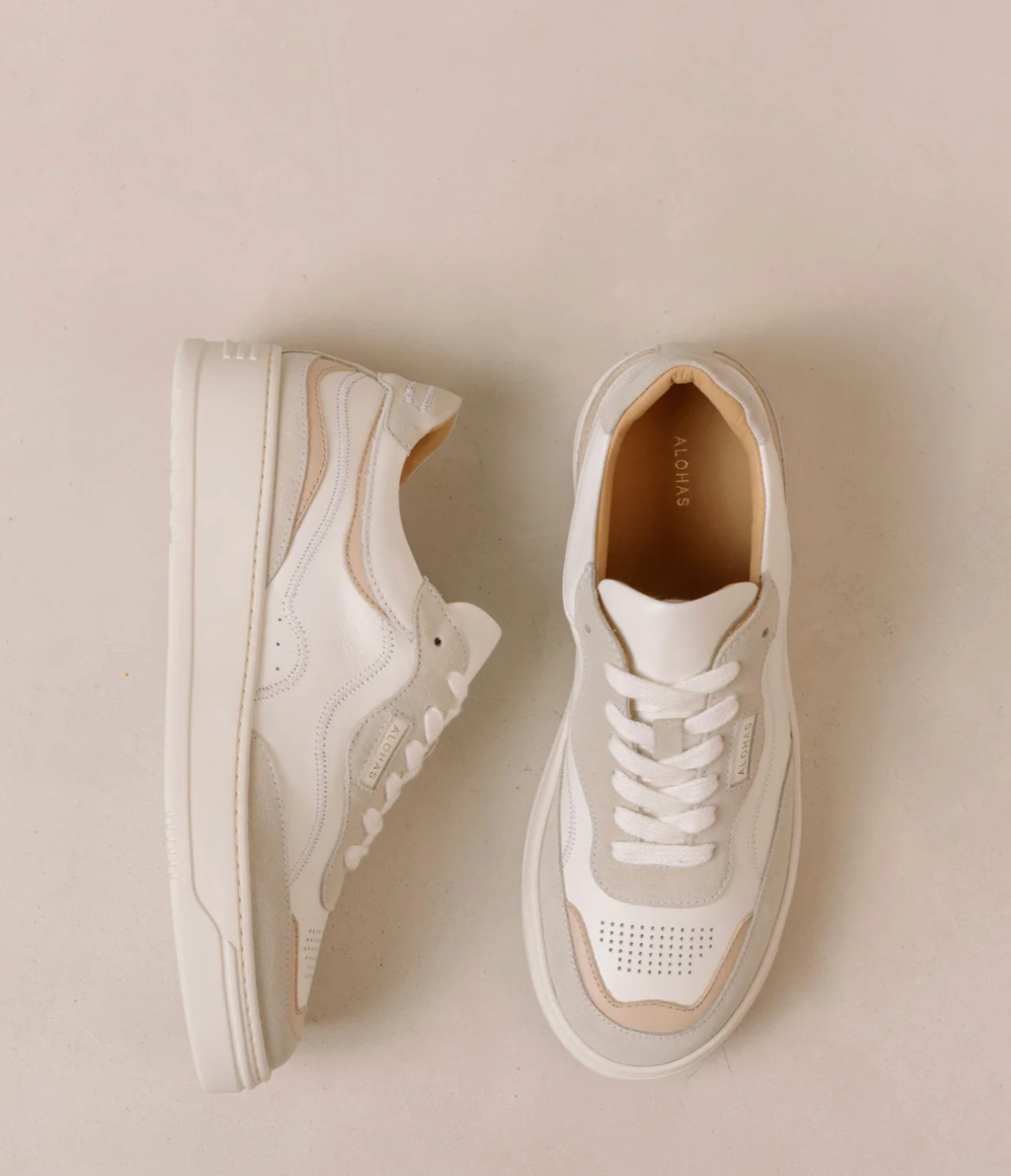 alohas tb.87 leather sneaker shoe in quarry