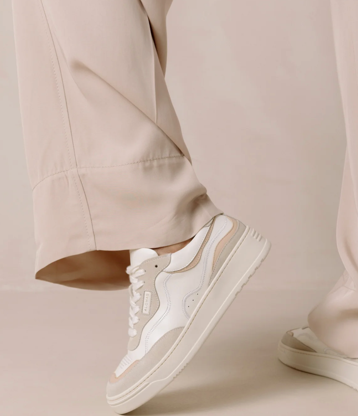 alohas tb.87 leather sneaker shoe in quarry