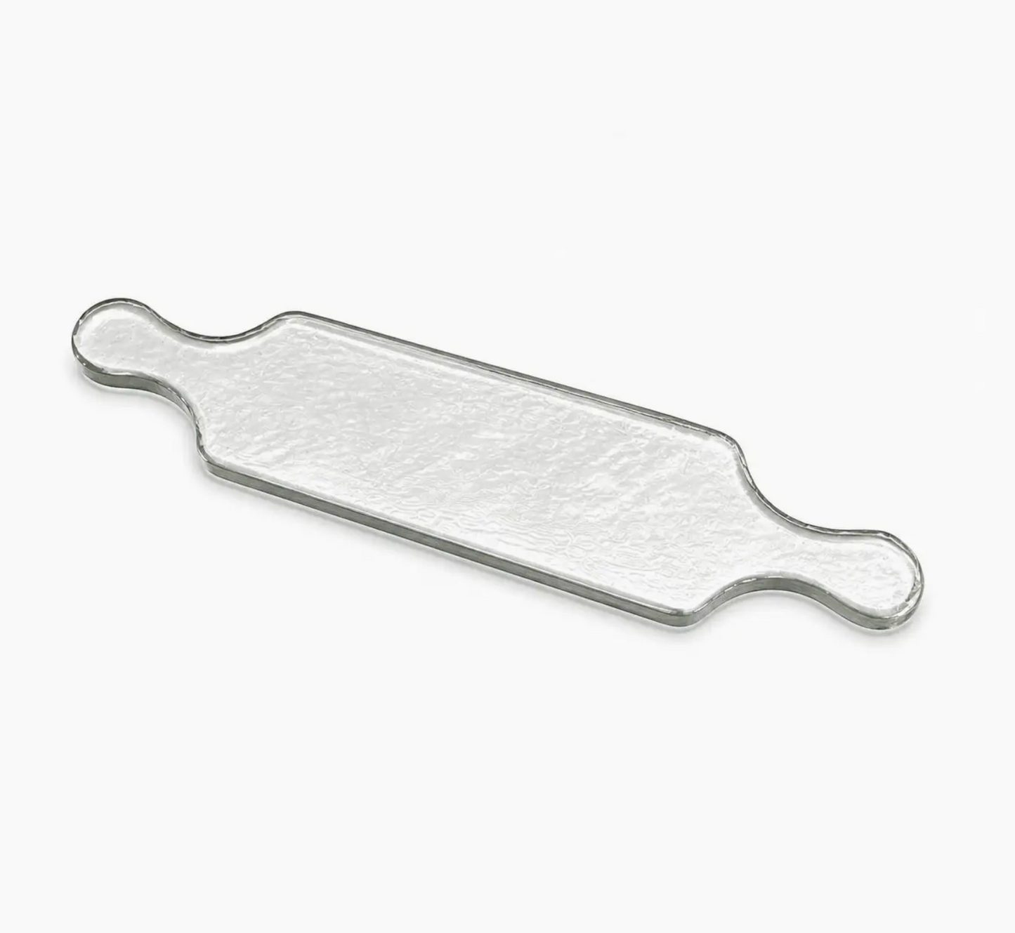 Hammered Glass Serving Dish