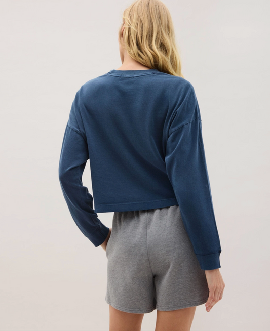 Relaxed Cropped Long Sleeve