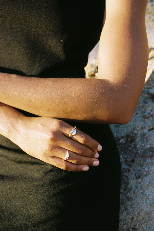 Moneh Brisel Rising Sun Ring