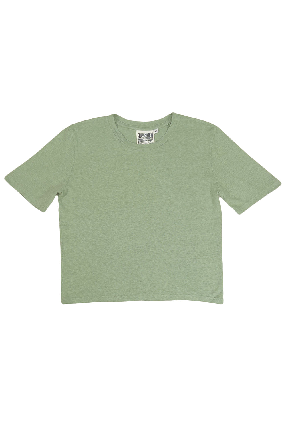 A classic, easy crop top that goes with anything and everything. Loose fitting, super soft hemp and organic cotton, we're sure it'll become a staple in your wardrobe! Sustainably made in Los Angeles.